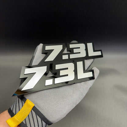7.3L V8 motor badge exterior truck emblem for Ford F-250 and F-350 pickup