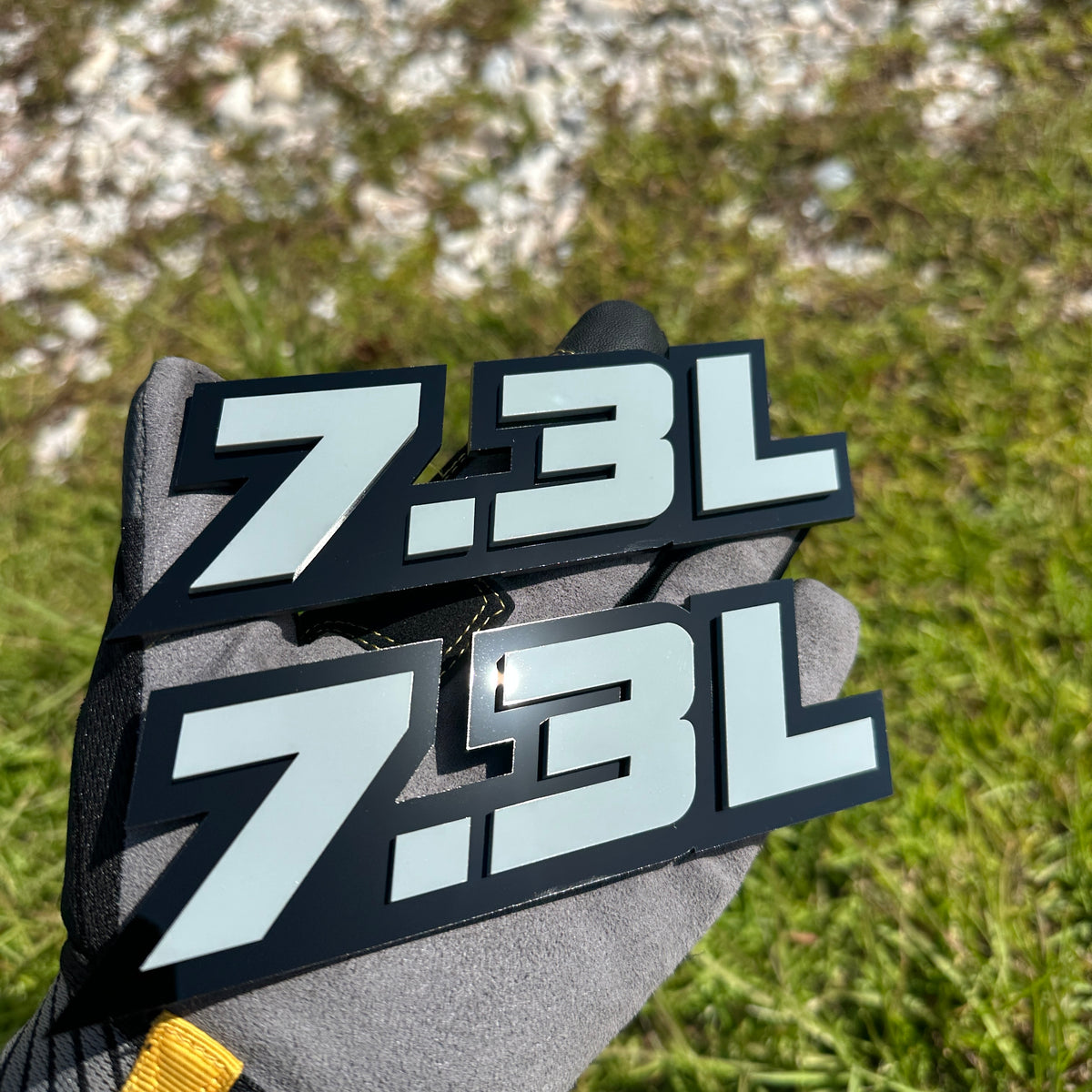 7.3L car badge engine emblem for Ford Super Duty and Power Stroke truck