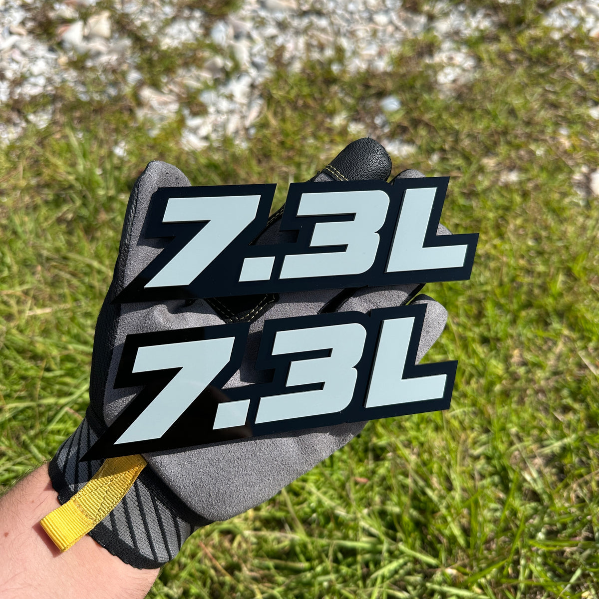 7.3L engine emblem automotive badge for Ford Bronco F-150 and Super Duty