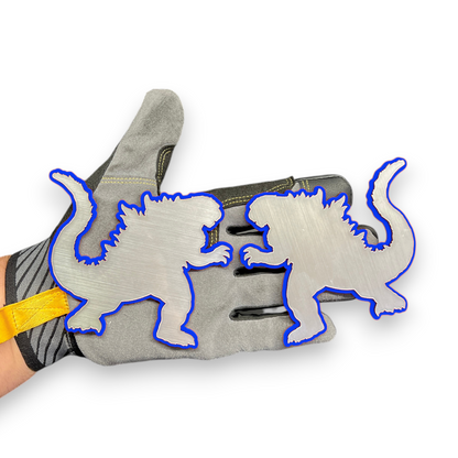 Godzilla emblem for Ford F350 Super Duty tailgate, custom acrylic badge for heavy duty truck build