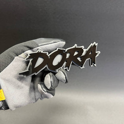 custom lightning font car badge emblem Ford Bronco Toyota 4Runner Jeep Gladiator offroad badge decal