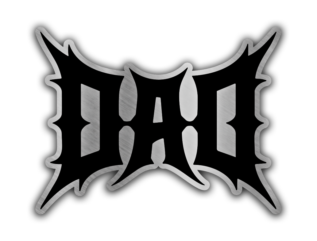 custom-dad-car-badge-fender-emblem-silver-black