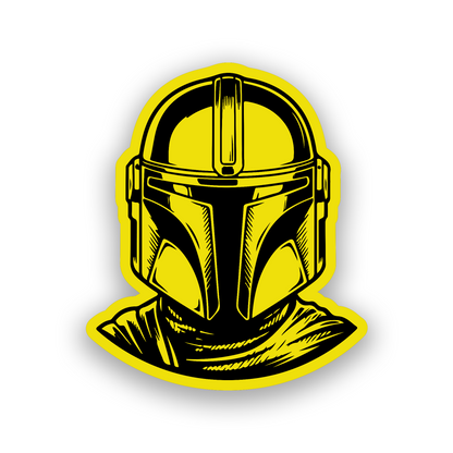 Laser engraved Mandalorian inspired badge for custom vehicle exterior styling