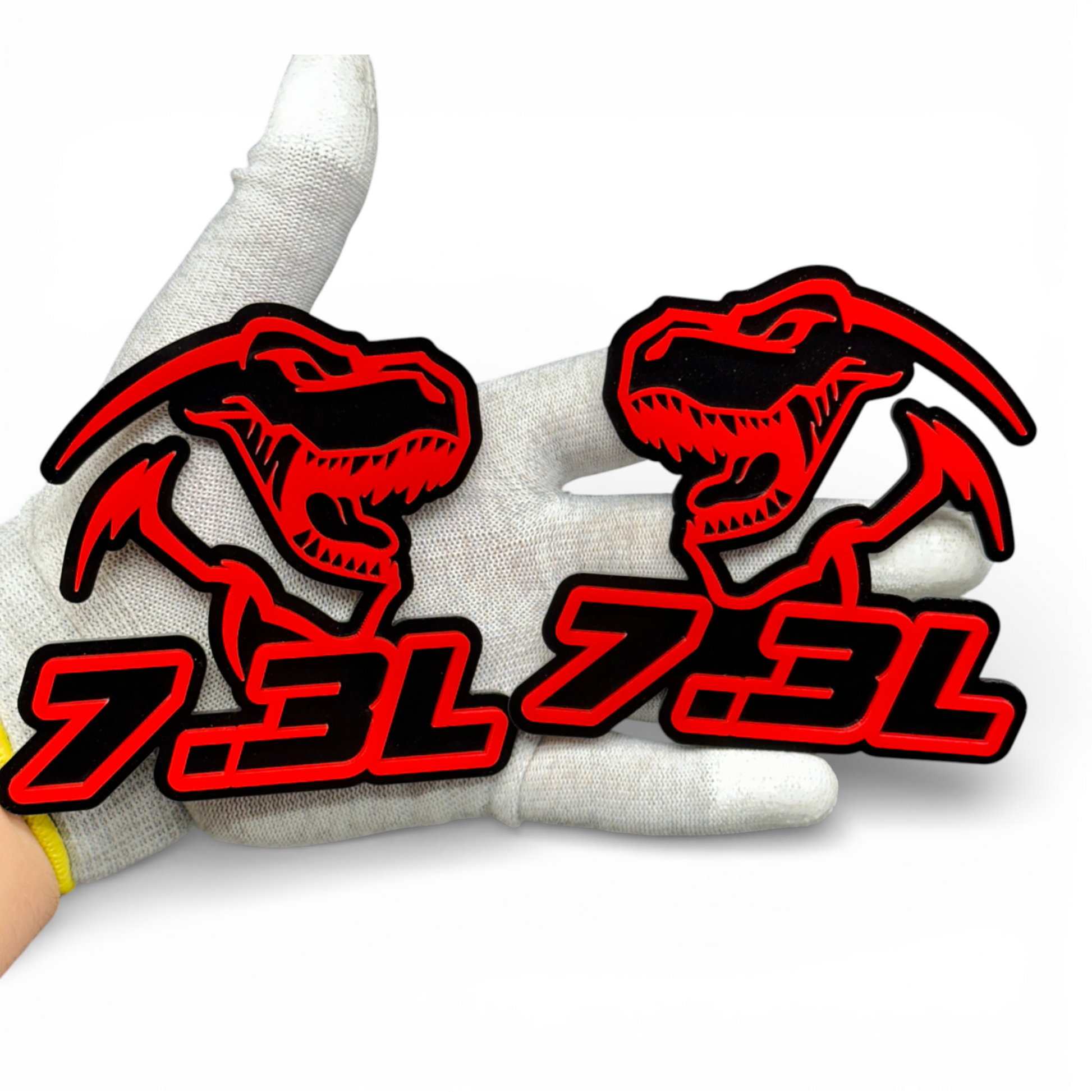 7.3L Godzilla dinosaur badge for Ford truck grille or fender
