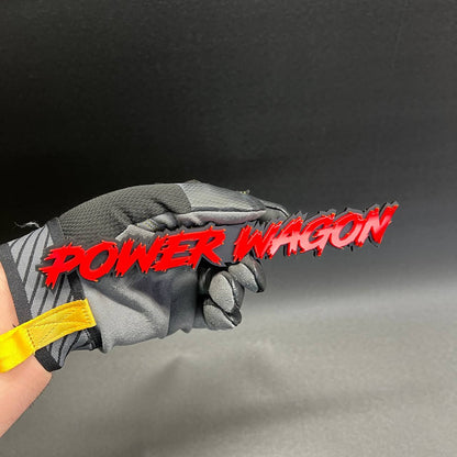 custom text badge lightning font emblem Jeep Wrangler Toyota Tacoma Ford Ranger truck side badge decal