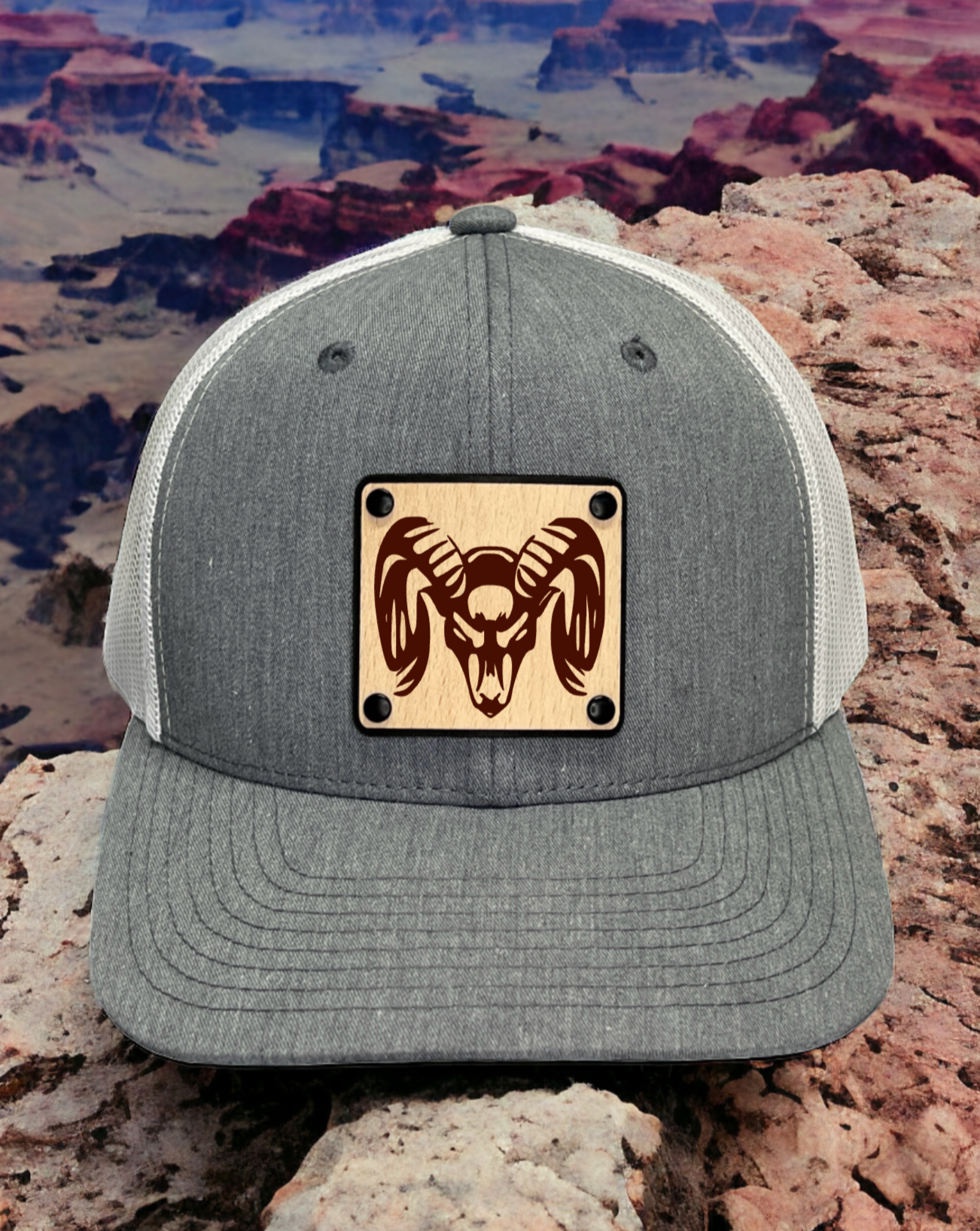 R A M Horn Trucker Hat Cap