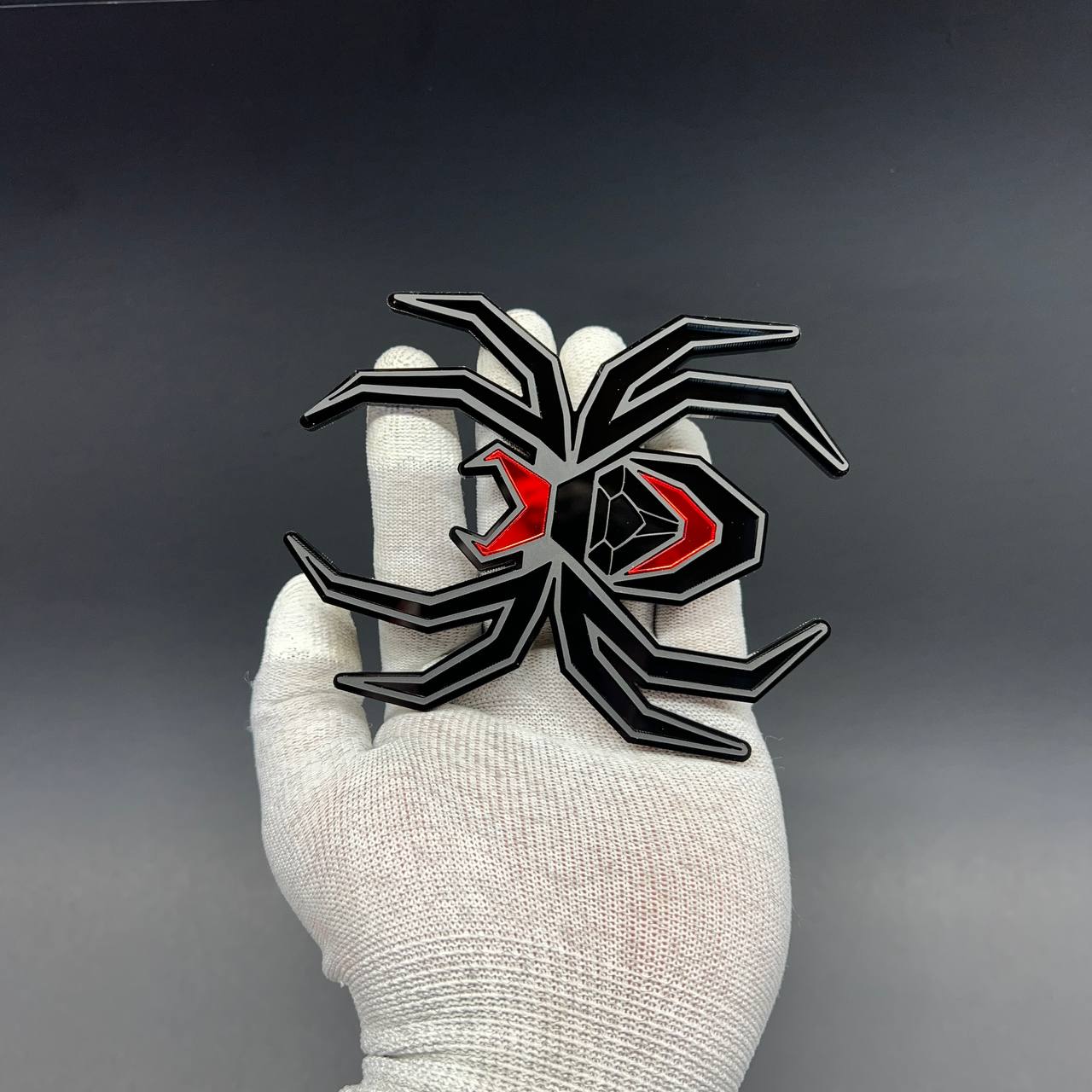 Spider Black Widow Car Badge Custom Acrylic 3D car Emblem Sport Off-road 4x4 Truck