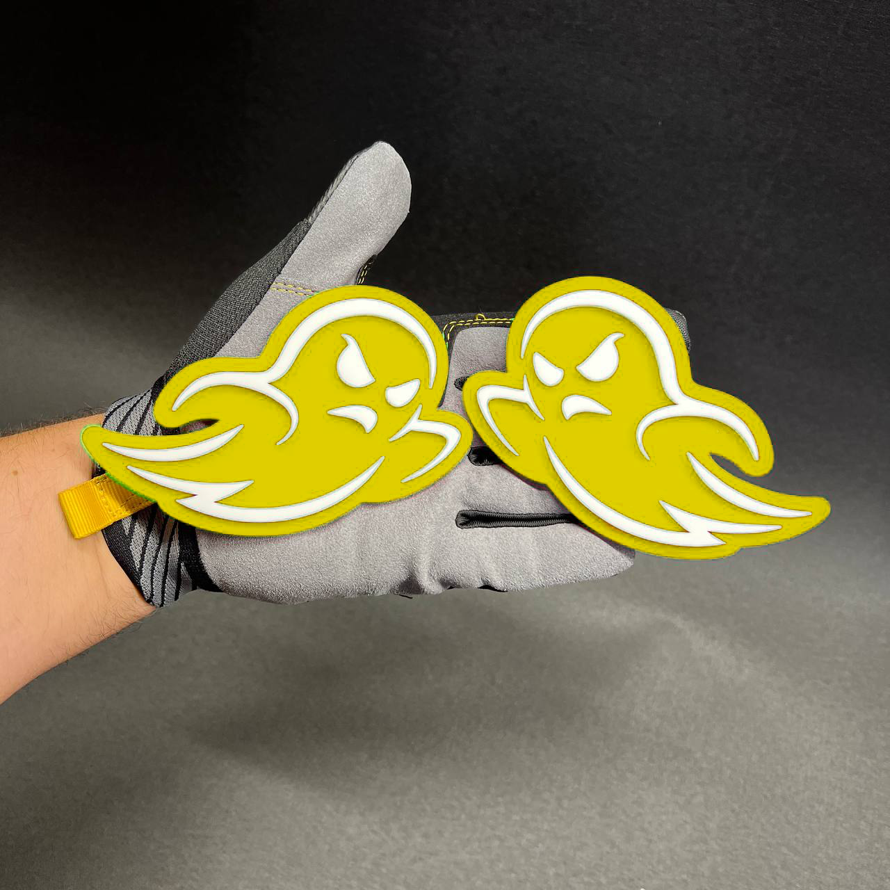 Acrylic ghost Car Badge Fender Emblem for Dodge Charger with spooky performance look.