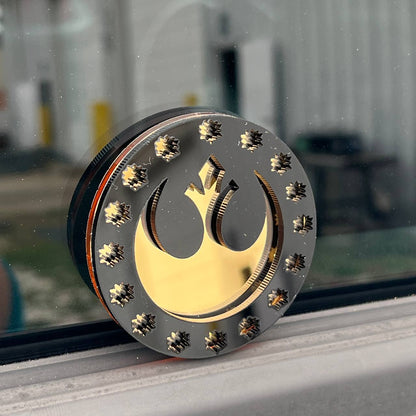 performance rebel emblem on toyota tundra hood muscle truck look