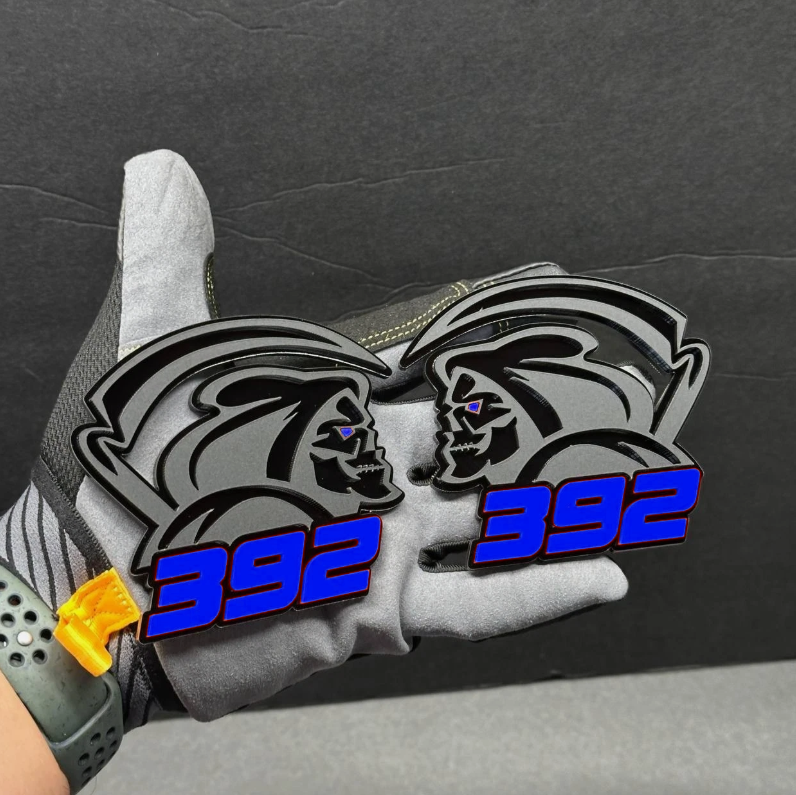 Reaper 392 logo badge for Dodge Ram 1500 fender