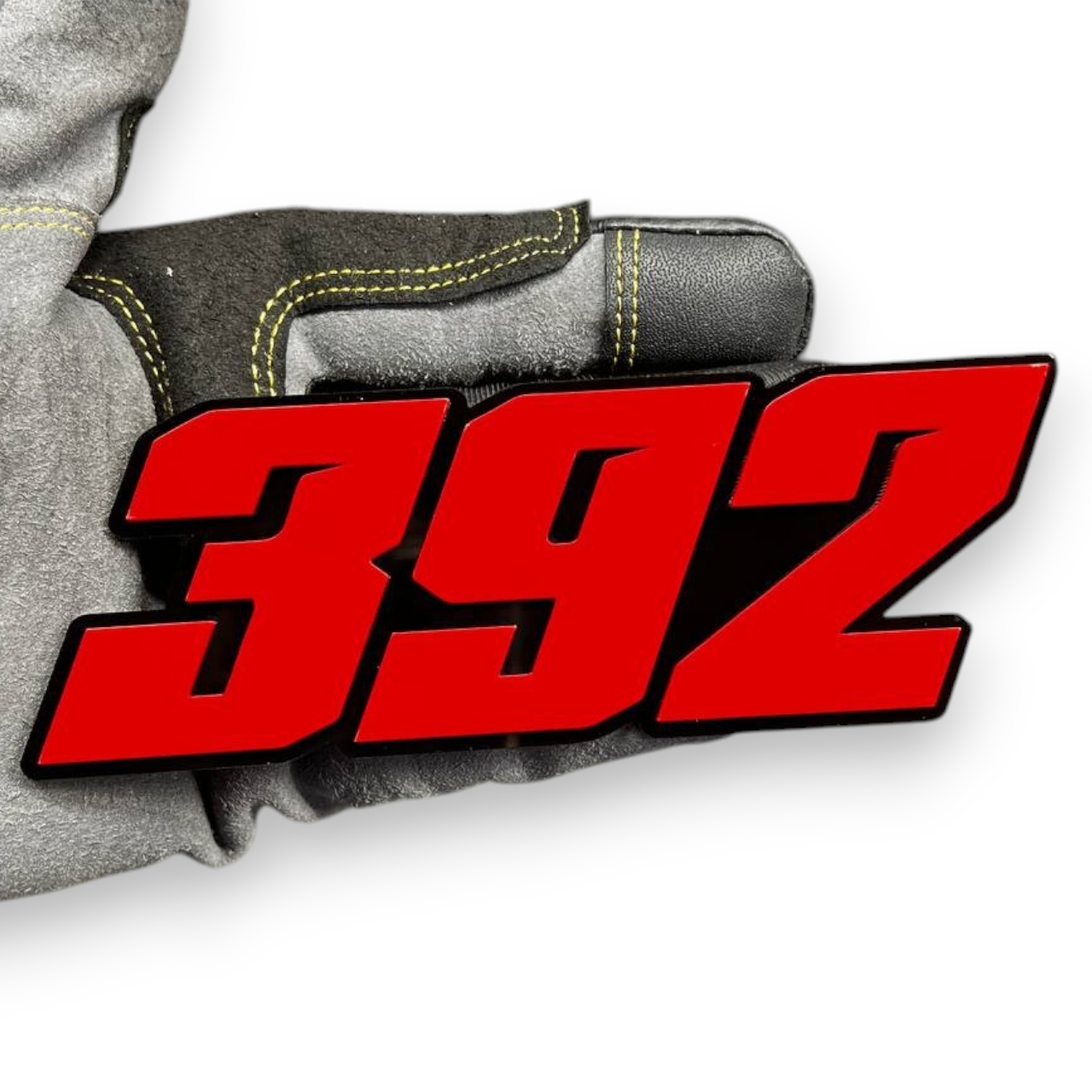 392 badge installed on Ford F150 grille custom emblem