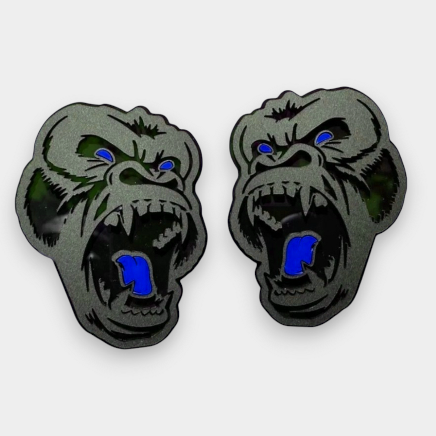 custom gorilla badge on Nissan Titan SUV exterior mod