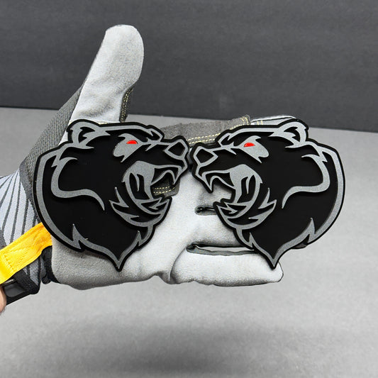 Aftermarket Bear emblem pair for car truck SUV Jeep and off-road vehicle builds