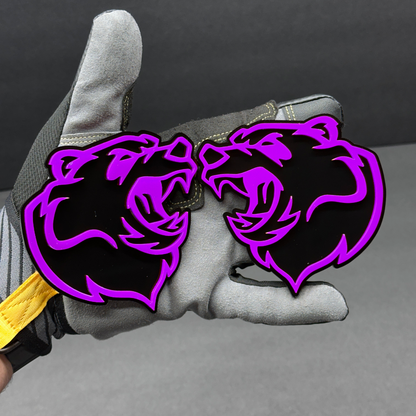 Aftermarket Bear emblem pair for car truck SUV Jeep and off-road vehicle builds