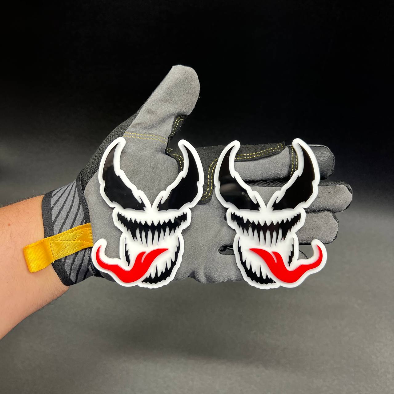 custom monster badge on Nissan Titan truck exterior mod