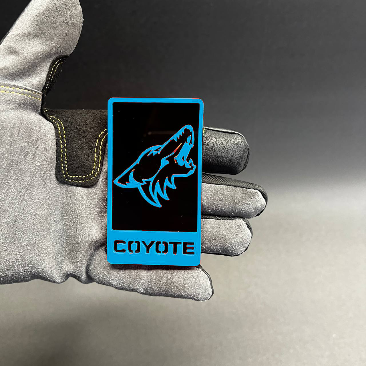 Coyote car badge for Nissan Titan aggressive truck styling
