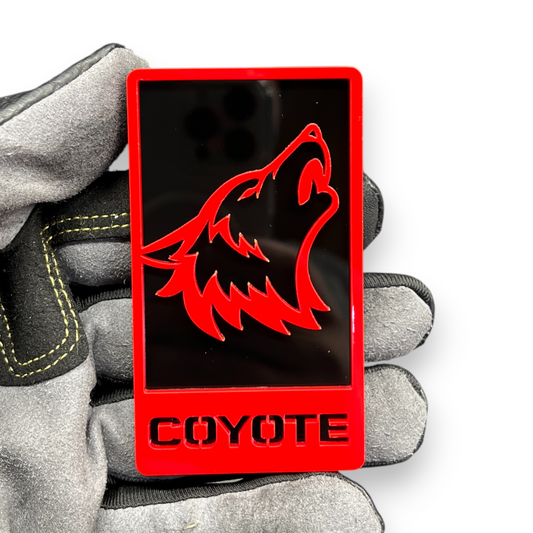 Coyote car badge for Nissan Titan aggressive truck styling