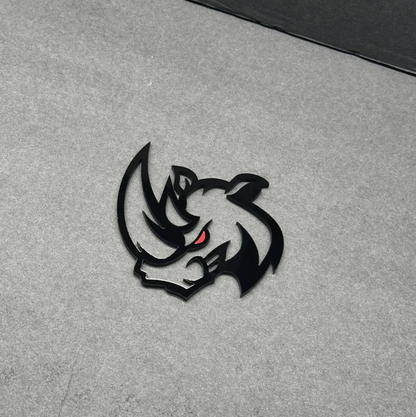 Angry Hell Rhino Red Eye truck fender badge exterior emblem for Ford F-150, RAM and Silverado