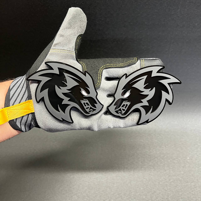 red eye wolf badge on Toyota Tundra Tacoma truck