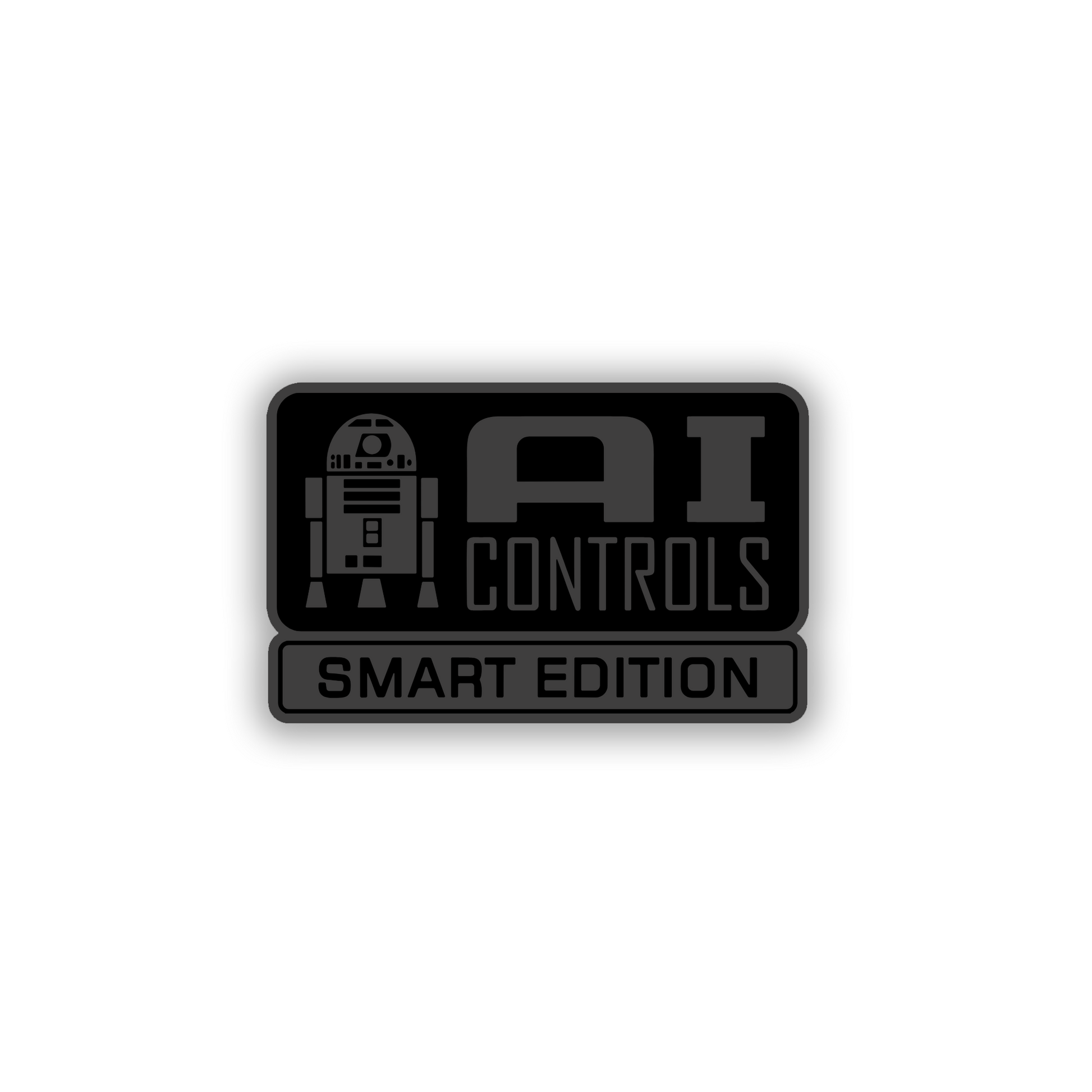 AI robot Smart Edition fender badge for custom vehicle exterior
