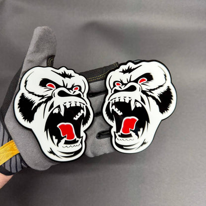 Custom albino gorilla car badge for Toyota Tacoma Tundra 4Runner exterior fender emblem