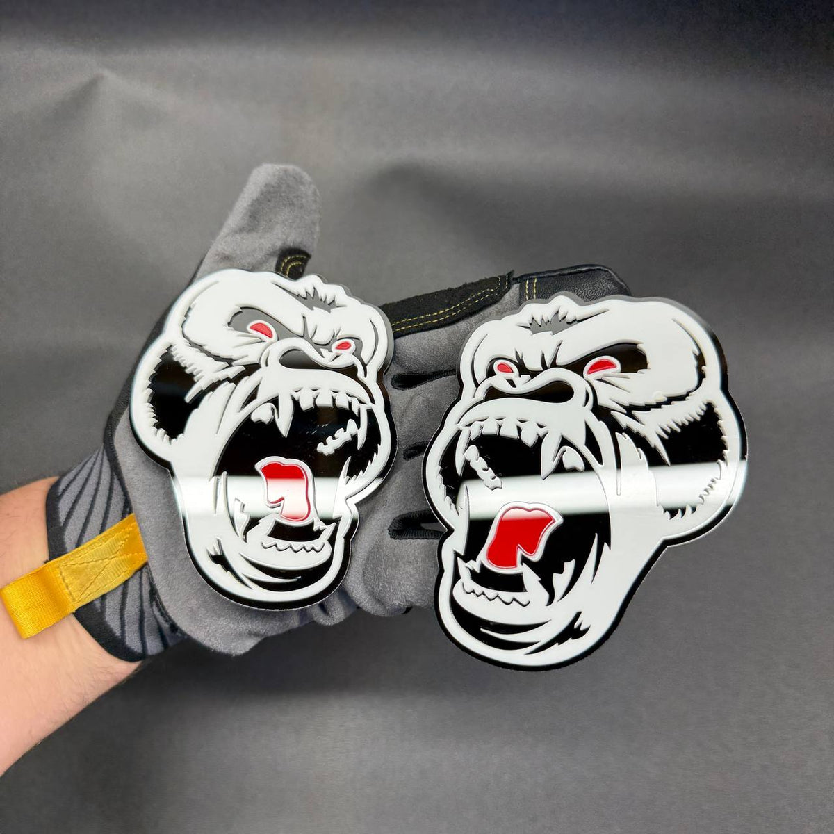 Aggressive albino gorilla badge for Jeep Wrangler Gladiator custom exterior fender emblem