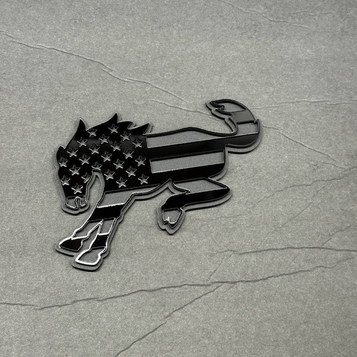  American flag wild horse automotive emblem for Ford Bronco fender and exterior styling