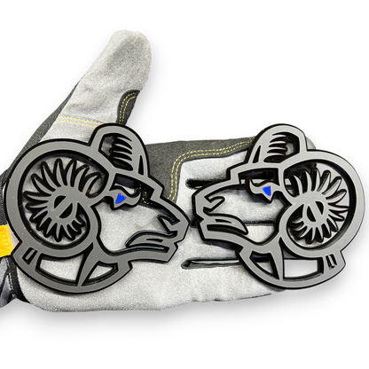 Aftermarket Big Horn Ram badge pair for Dodge Ram trucks custom exterior emblem