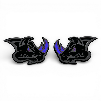 Fender Angry Rhino Car Emblem Horn - Red Eye  Sport Offroad SUV Badge
