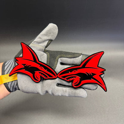 Angry Shark automotive emblem for GMC Sierra truck fender and exterior styling