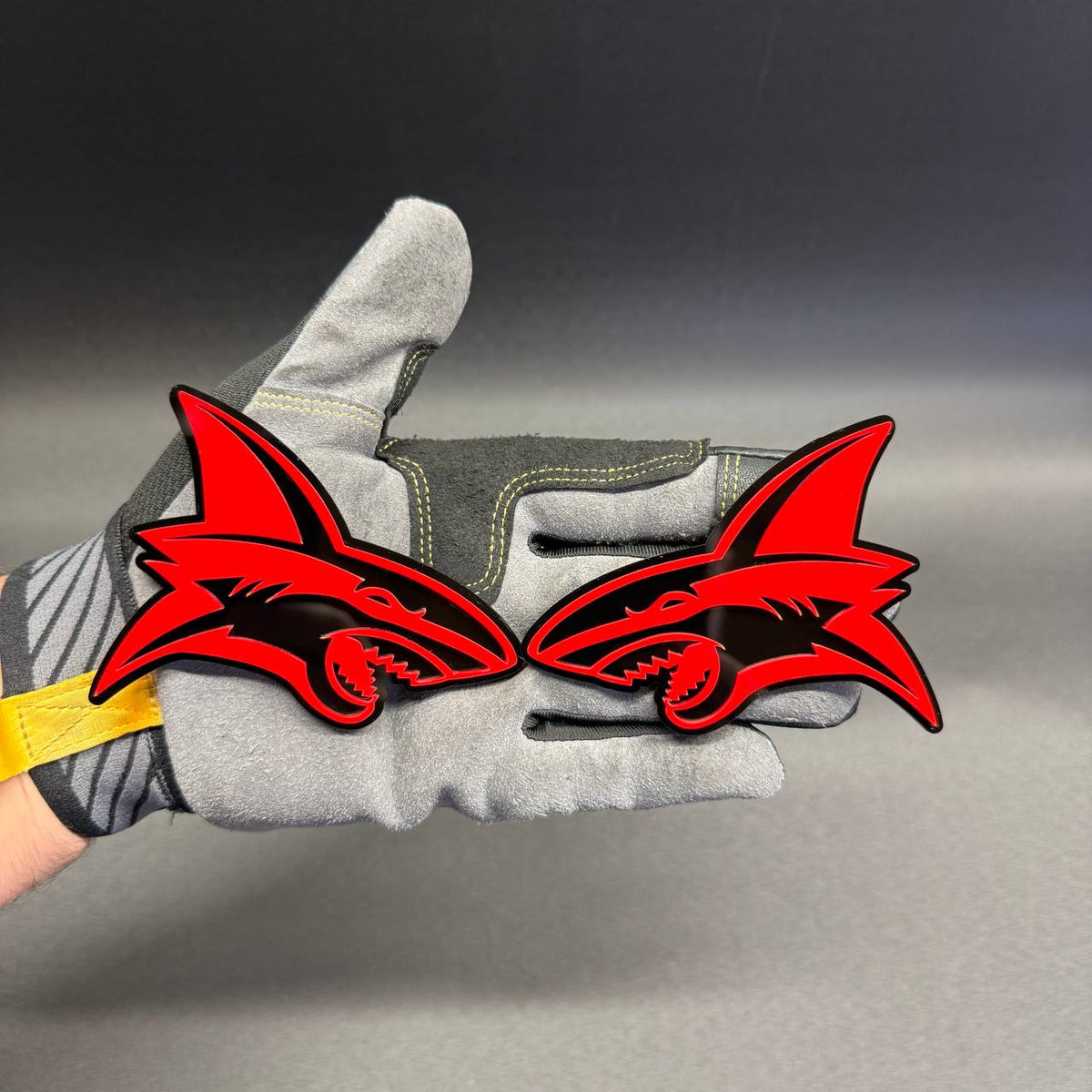 Angry Shark car badge for Toyota Tacoma Tundra truck exterior customization