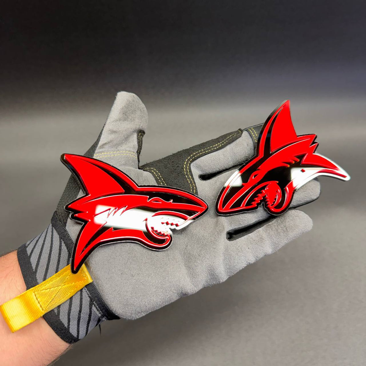Angry Shark exterior car emblem for Chevy Silverado truck custom styling