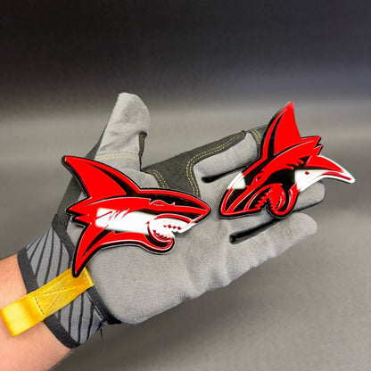 Angry Shark exterior car emblem for Chevy Silverado truck custom styling