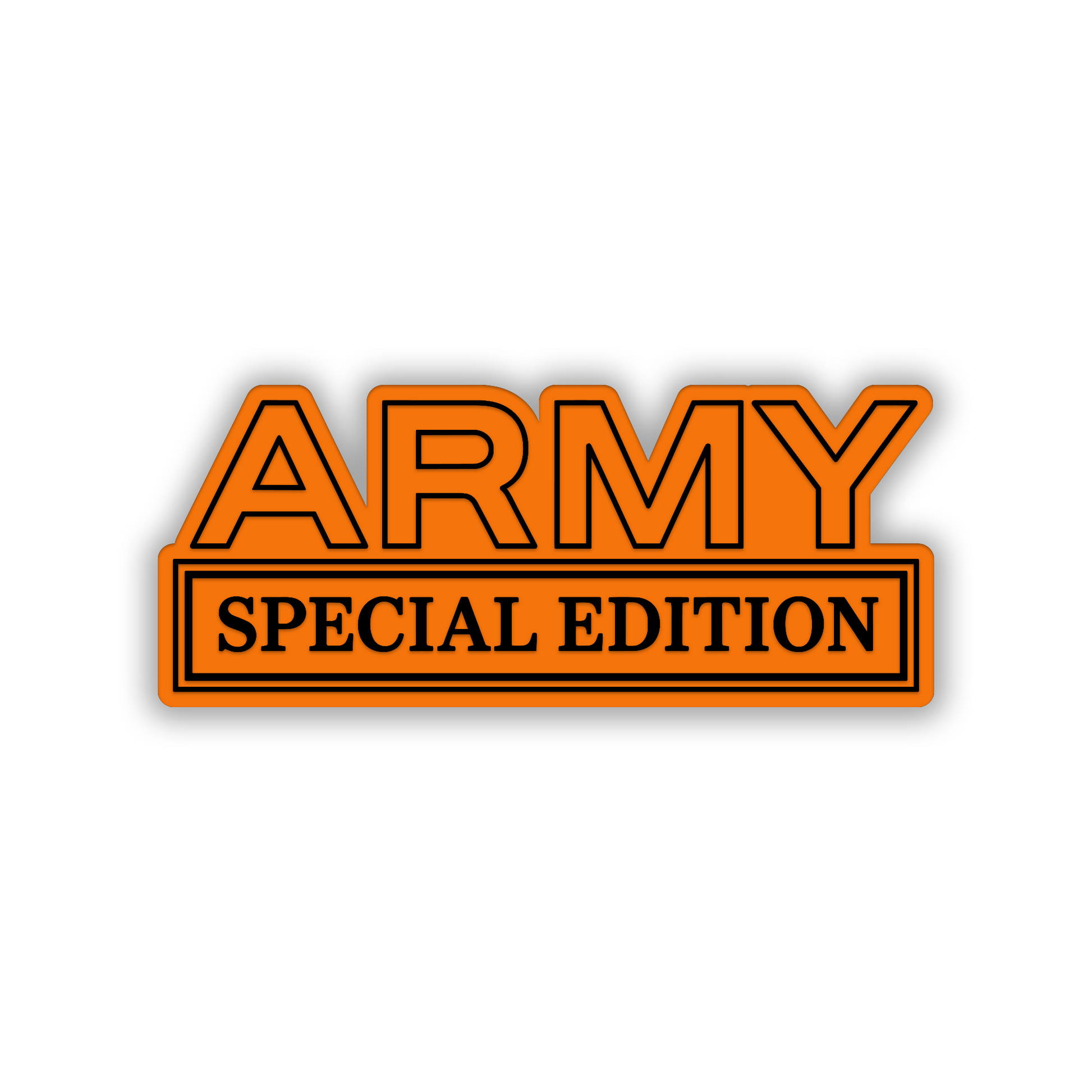 Custom engraved Army Special Edition exterior car emblem badge