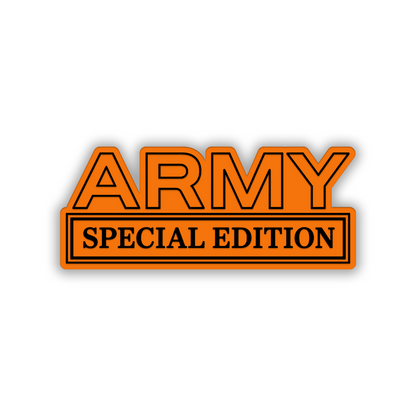 Custom engraved Army Special Edition exterior car emblem badge