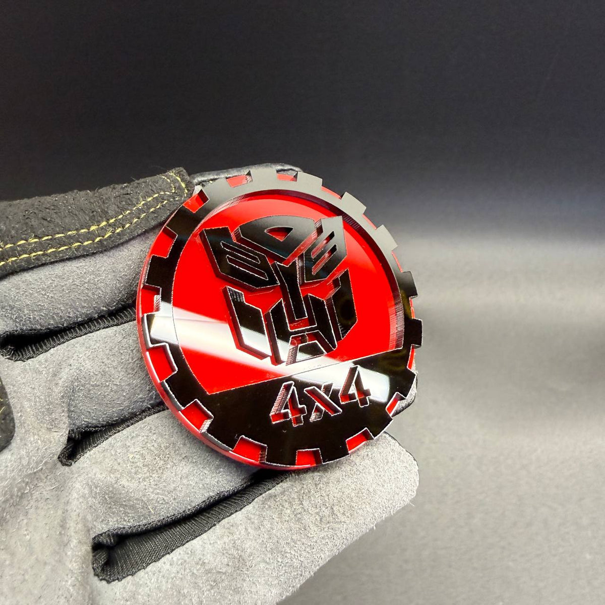 Robot 4x4 car badge emblem fits Jeep Cherokee off-road accessories