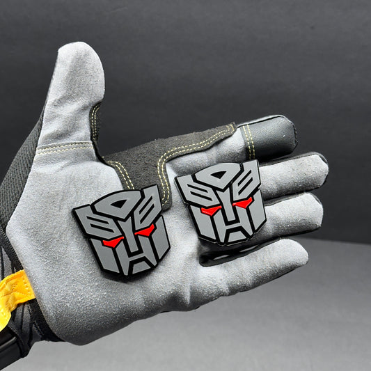 Cyber robot fender badge pair for trucks cars SUVs and custom builds