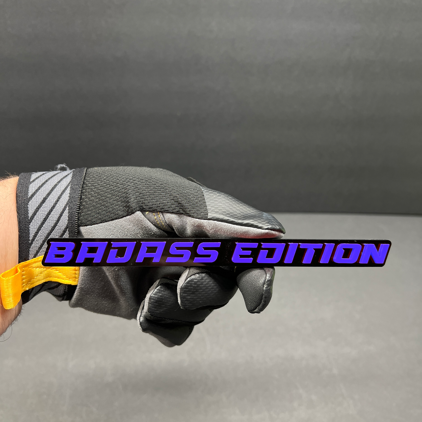 Custom Badass Edition exterior badge for automotive enthusiasts seeking a unique vehicle accent.