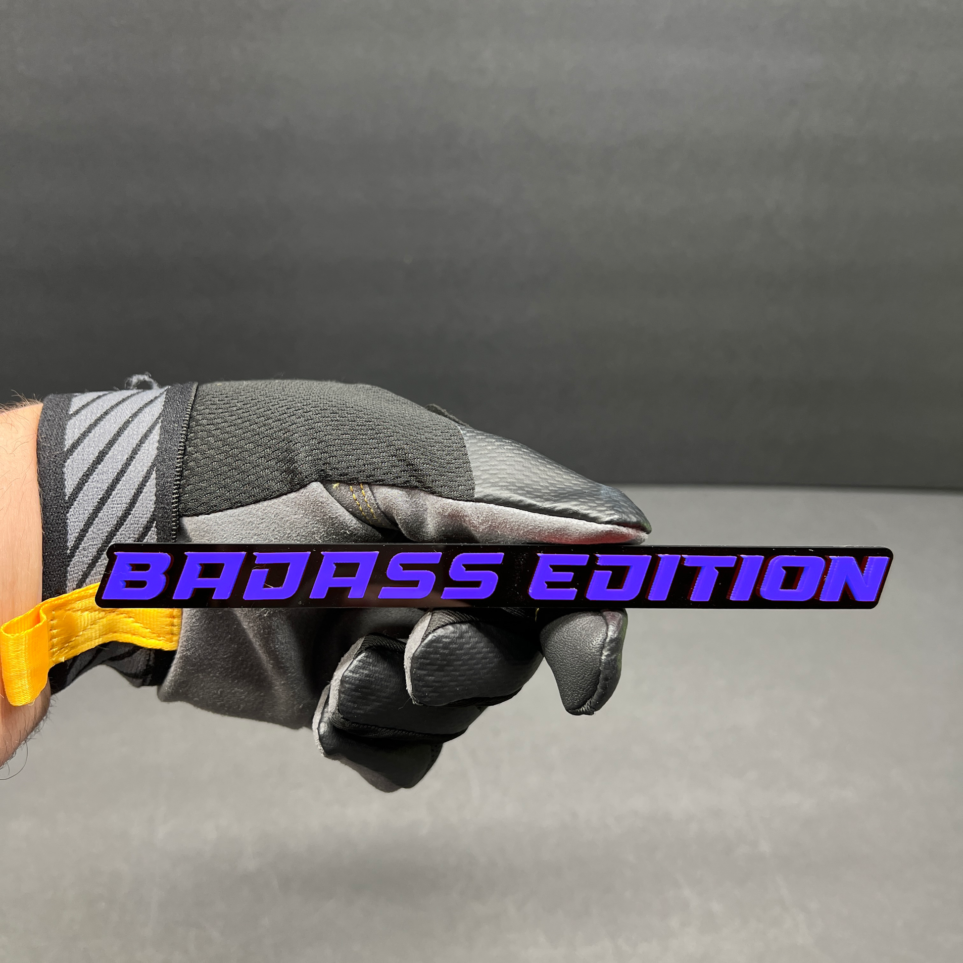 Custom Badass Edition exterior badge for automotive enthusiasts seeking a unique vehicle accent.