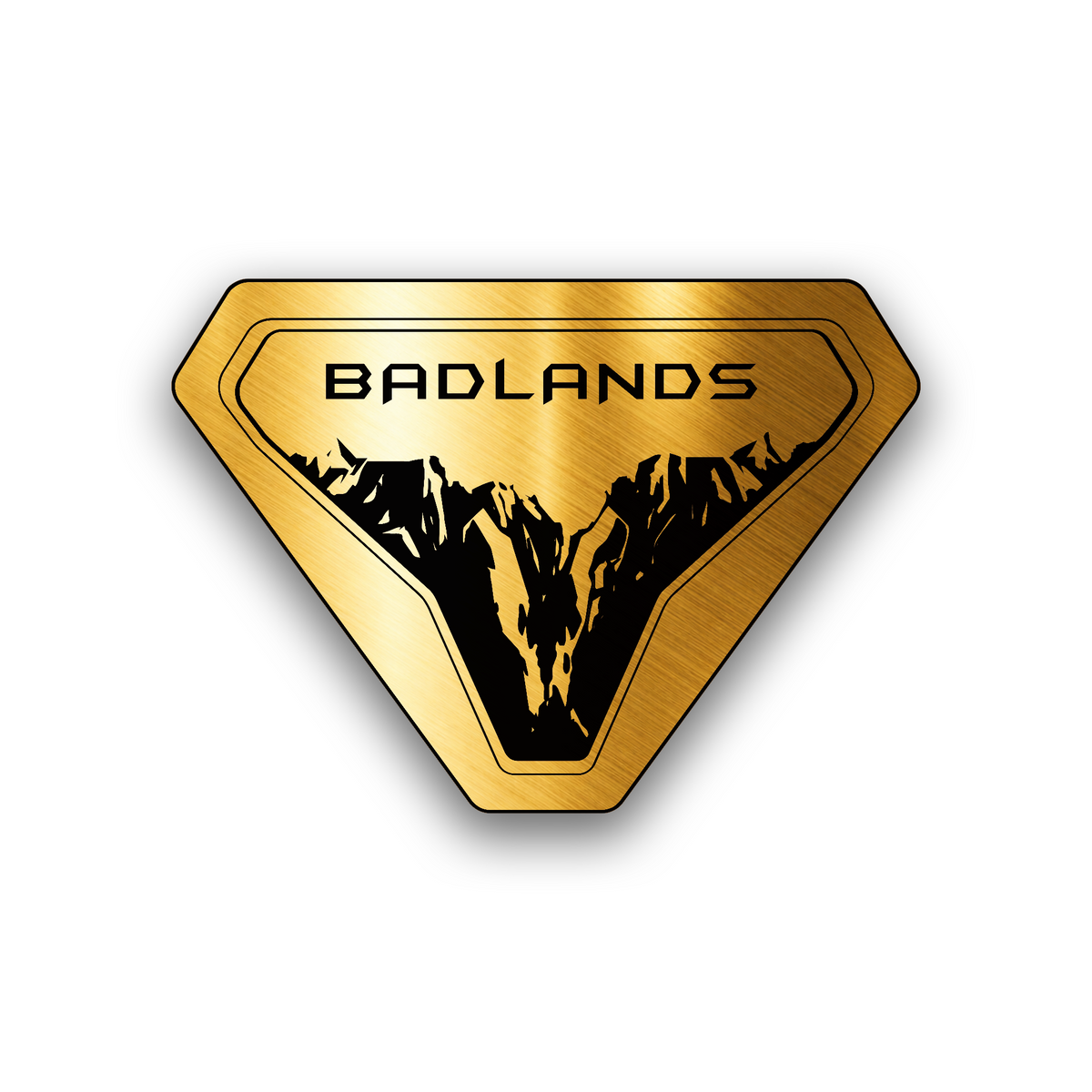 Badlands adventure engraved car emblem for truck and SUV exterior