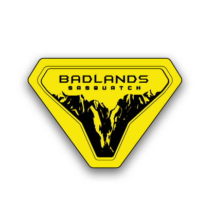 Bronco Sasquatch engraved fender nameplate for Badlands off-road vehicle styling