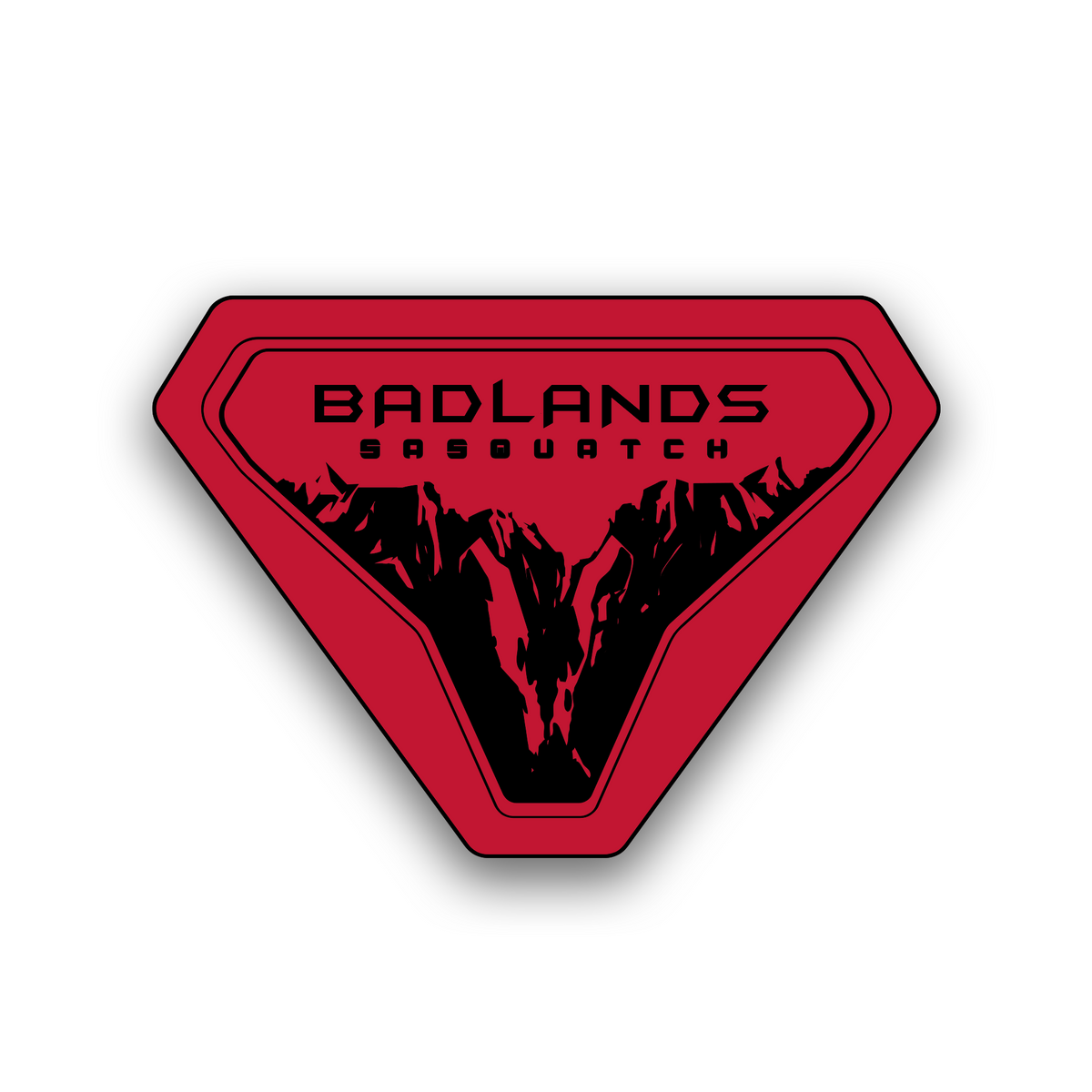 Ford Bronco Sasquatch mountain style engraved badge for side fender decoration