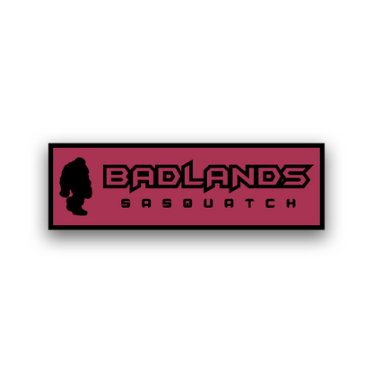 Badlands Sasquatch off-road vehicle badge for truck and SUV customization