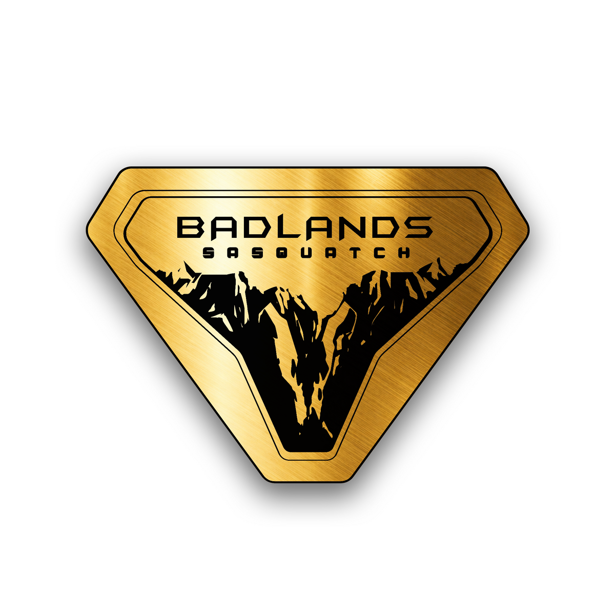 Sasquatch mountain engraved car emblem for Bronco Badlands off-road styling