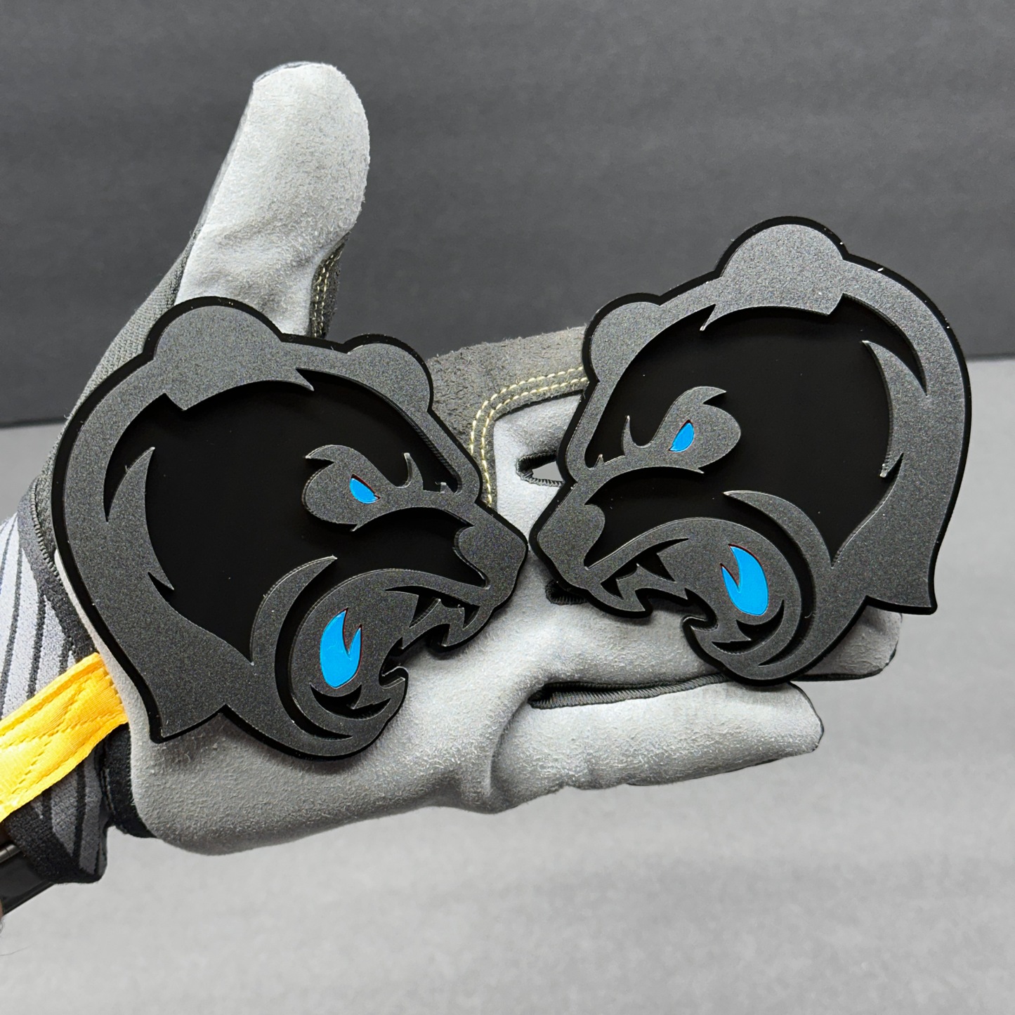 Aggressive Bear car truck side emblem pair for custom aftermarket exterior styling