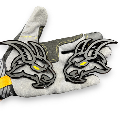 Big Horn goat head badge pair acrylic emblem for Dodge Ram truck custom styling
