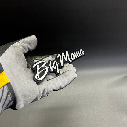 Big Mama decorative custom text emblem for muscle car exterior styling