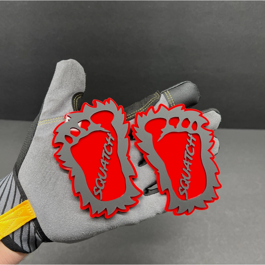 sasquatch footprint badge on Ford F150 Bronco offroad build