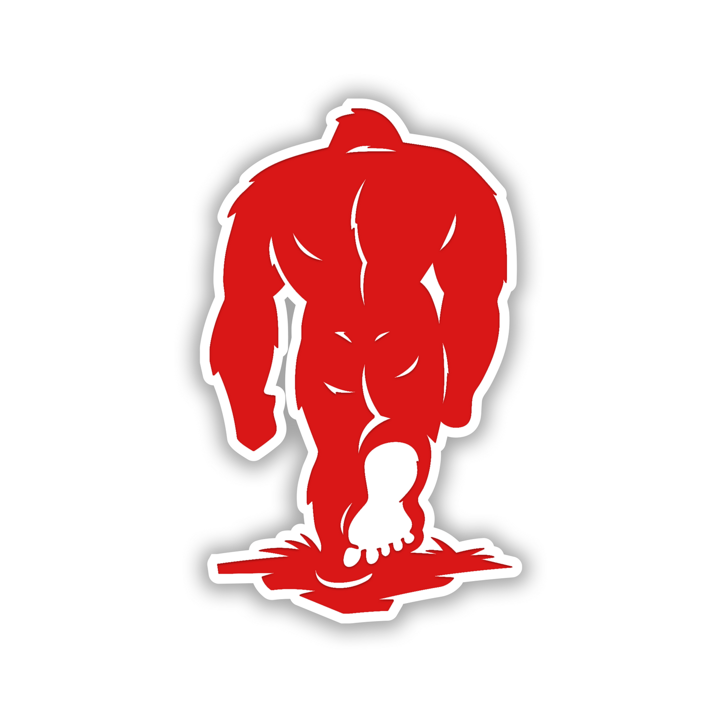 BIGFOOT 4x4 car badge featuring a Sasquatch engraved design