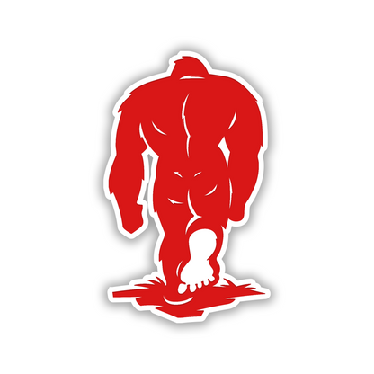 BIGFOOT 4x4 car badge featuring a Sasquatch engraved design
